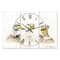 Designart Three White Ducks Farmhouse Multipanel Wall Clock
